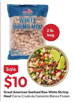 Stater Bros Great American Seafood Raw White Shrimp Meat offer