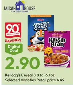 Stater Bros Kellogg's Cereal offer