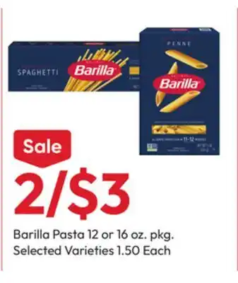 Stater Bros Barilla Pasta offer