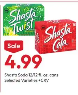 Stater Bros Shasta Soda offer