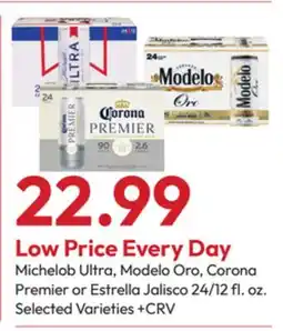 Stater Bros Michelob Ultra, Modelo Oro, Corona Premier or Estrella Jalisco offer