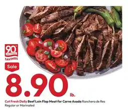 Stater Bros Beef Loin Flap Meat for Carne Asada offer