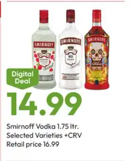 Stater Bros Smirnoff Vodka offer