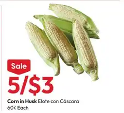 Stater Bros Corn in Husk offer