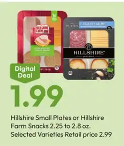 Stater Bros Hillshire Small Plates or Hillshire Farm Snacks offer