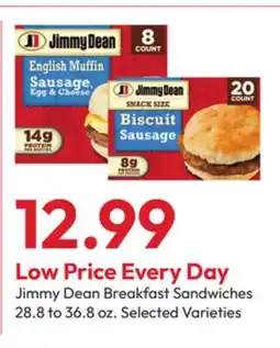 Stater Bros Jimmy Dean Breakfast Sandwiches offer