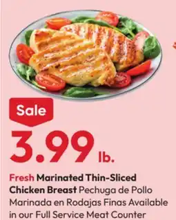 Stater Bros Fresh Marinated Thin-Sliced Chicken Breast offer