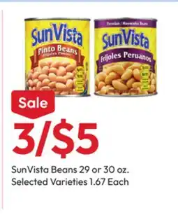 Stater Bros SunVista Beans offer