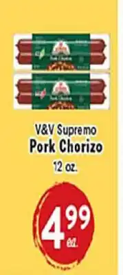 Rio Valley Market V&V Supremo Pork Chorizo offer