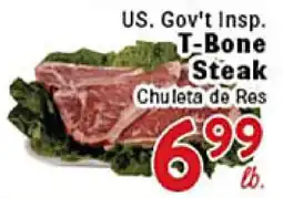 Rio Valley Market U.S. Gov't Insp. T-Bone Steak offer