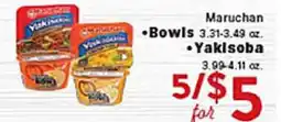 Rio Valley Market Maruchan Bowls Yakisoba offer