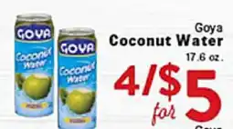 Rio Valley Market Goya Coconut Water offer