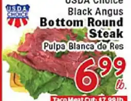 Rio Valley Market USDA Choice Black Angus Bottom Round Steak offer