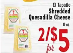 Rio Valley Market El Tapatio Shredded Quesadilla Cheese offer