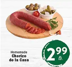 Rio Valley Market Homemade Chorizo de la Casa offer