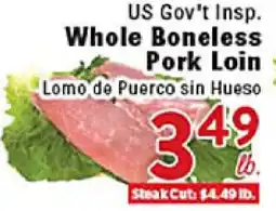 Rio Valley Market US Gov't Insp. Whole Boneless Pork Loin offer