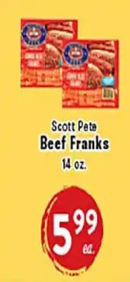 Rio Valley Market Scott Pete Beef Franks offer