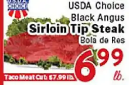 Rio Valley Market USDA Choice Black Angus Sirloin Tip Steak offer