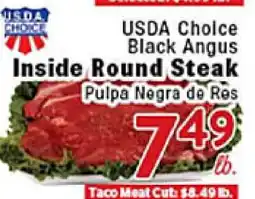 Rio Valley Market USDA Choice Black Angus Inside Round Steak offer