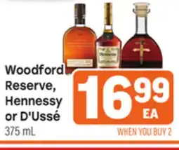 Tony’s Fresh Market Woodford Reserve, Hennessy or D'Ussé offer