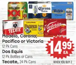 Tony’s Fresh Market Modelo, Corona, Pacifico or Victoria or Dos Equis or Tecate offer