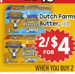 Tony’s Fresh Market Dutch Farms Butter offer