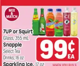 Tony’s Fresh Market 7UP or Squirt or Snapple or Sparkling Ice offer