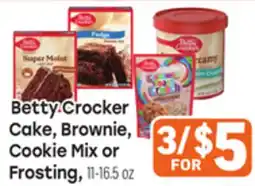 Tony’s Fresh Market Betty Crocker Cake, Brownie, Cookie Mix or Frosting offer