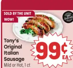 Tony’s Fresh Market Tony's Original Italian Sausage offer
