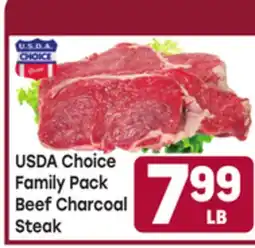 Tony’s Fresh Market USDA Choice Family Pack Beef Charcoal Steak offer