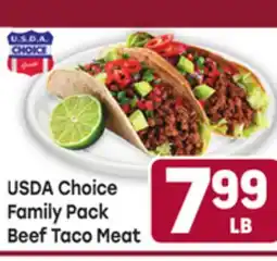 Tony’s Fresh Market USDA Choice Family Pack Beef Taco Meat offer