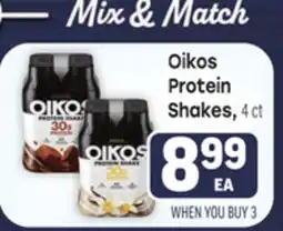 Tony’s Fresh Market Oikos Protein Shakes offer