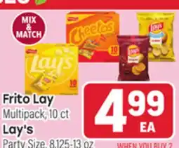 Tony’s Fresh Market Frito Lay Multipack, 10ct Lay's Party Size, 8.125-13oz offer