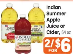 Tony’s Fresh Market Indian Summer Apple Juice or Cider offer