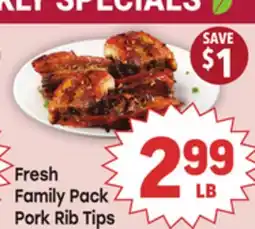 Tony’s Fresh Market Fresh Family Pack Pork Rib Tips offer