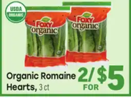 Tony’s Fresh Market Organic Romaine Hearts offer