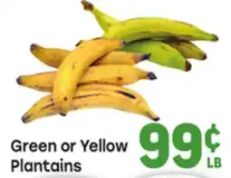 Tony’s Fresh Market Green or Yellow Plantains offer