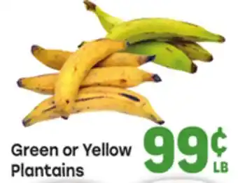 Tony’s Fresh Market Green or Yellow Plantains offer