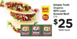 Mariano's Simple Truth Organic 90% Lean Ground Beef offer