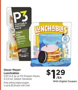 Mariano's Oscar Mayer Lunchables or P3 Protein Packs offer