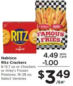 Mariano's Nabisco Ritz Crackers 8-13.7 oz or Checkers offer