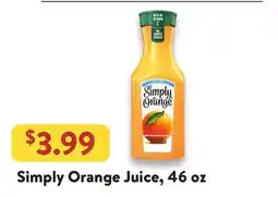Fresh Thyme Simply Orange Juice offer