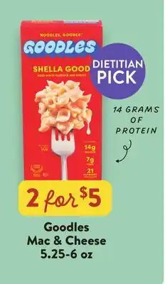 Fresh Thyme Goodles Mac & Cheese offer