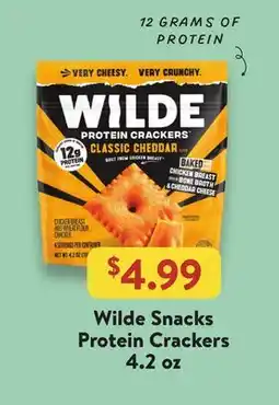 Fresh Thyme Wilde Snacks Protein Crackers offer