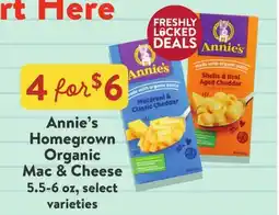 Fresh Thyme Annie's Homegrown Organic Mac & Cheese offer