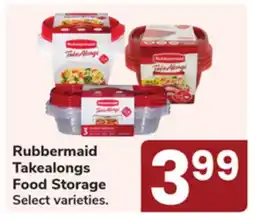 Jewel-Osco Rubbermaid Takealongs Food Storage offer