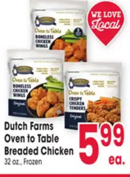 Jewel-Osco Dutch Farms Oven to Table Breaded Chicken offer