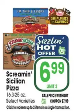 Jewel-Osco Screamin' Sicilian Pizza offer