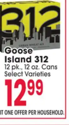 Jewel-Osco Goose Island 312 offer