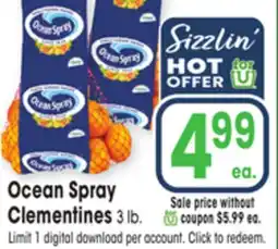 Jewel-Osco Ocean Spray Clementines offer